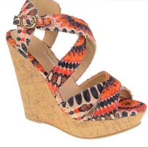 CHINESE LAUNDRY Z Mandisa wooden cork wedges